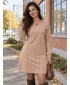 Sweatshirt-Kleid für Damen ALTISPORT ILARIA HELLBEIGE