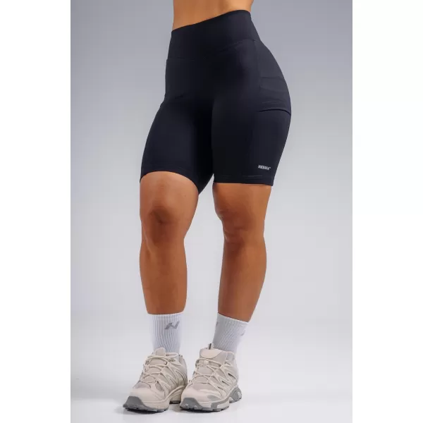  Shorts mit hohem Bund und Taschen NEBBIA PRIMAL 858 SCHWARZ 