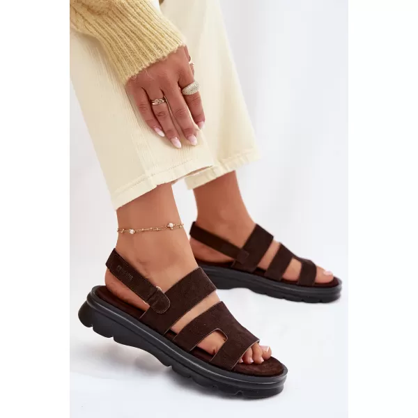  Damensandalen BIG STAR SHOES TT274483 BRAUN/BEIGE 