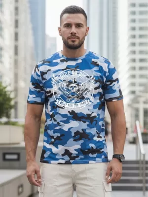 Herren-T-Shirt DSTREET NX2004R-SK-M BLAU