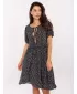 Kleid SUBLEVEL D73771M30466A SCHWARZ UND WEIß