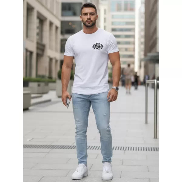  Herren-T-Shirt DSTREET NX5084R WEIß 
