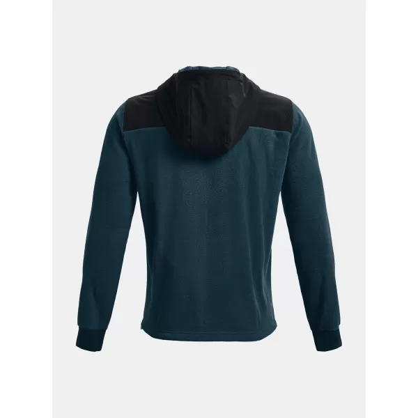  Herren-Sweatshirt UNDER ARMOUR UA RUSH FLEECE HOODIE 1366177-413 BLAU 