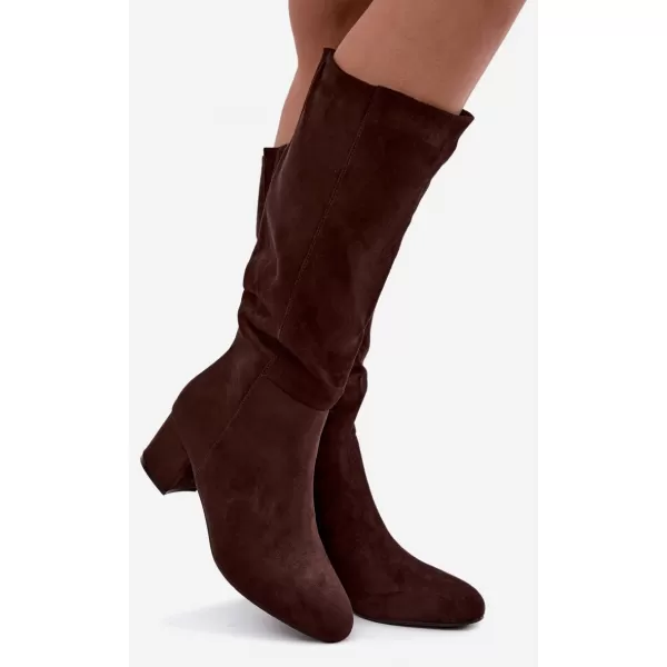  Damenstiefel S.BARSKI HY62-8131 SCHOKOLADE 