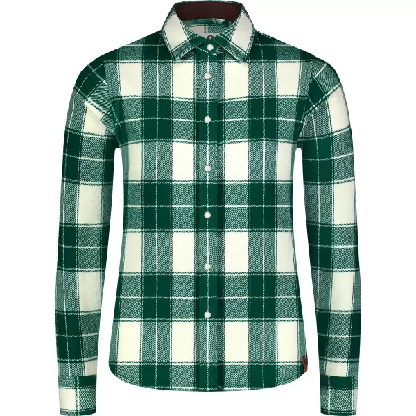  Flanellhemd für Damen NORDBLANC WILLOW NBSSL8371 GRÜN 