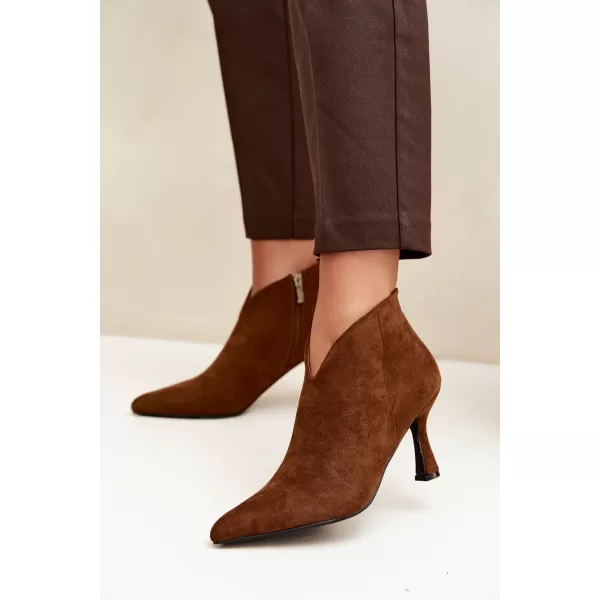  Damen-Stiefeletten BOTO D-219 KAMEL 