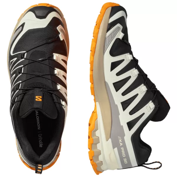  Herrenschuhe SALOMON XA PRO 3D V9 GORE-TEX L47881900 SCHWARZ/VANILLEEIS/KURKUMA 
