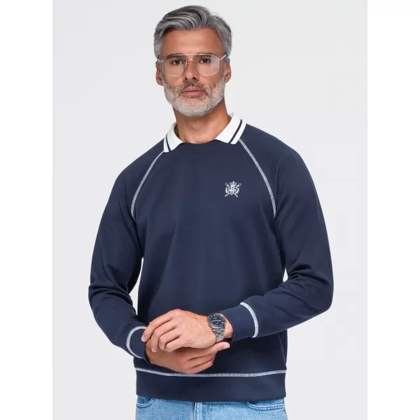  Herren-Sweatshirt OMBRE OM-SSNZ-0269 MARINEBLAU 