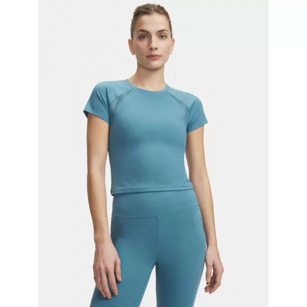  Damen-T-Shirt UNDER ARMOUR MOTION MESH SS 6011045-466 BLAU 