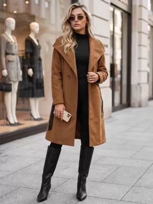 Damenmantel DSTREET NY0641 KARAMELL