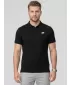 Herren-T-Shirt mit Kragen 4F WMM00TPTSM0770 TIEFSCHWARZ