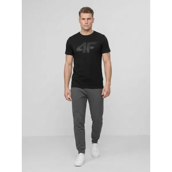  Herren-T-Shirt 4F WMM00TTSHM3342 TIEFSCHWARZ 
