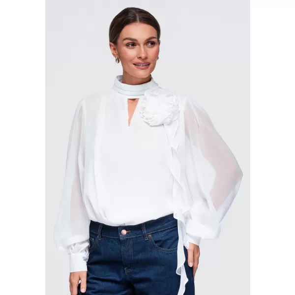  Damenbluse OMBRE OW-TS-E0085 WEIß 