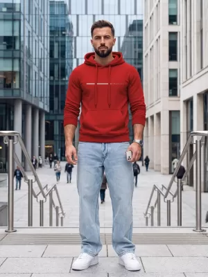 Herren-Sweatshirt DSTREET NX5128BX-18-09 ROT