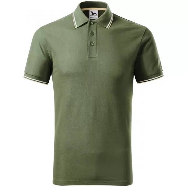  Herren-T-Shirt mit Kragen MALFINI FOCUS 232 KHAKI 