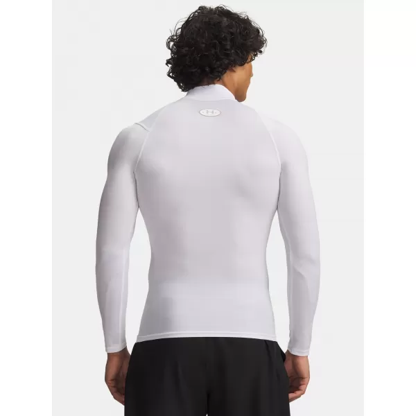  Herren-T-Shirt UNDER ARMOUR UA HG ELITE COMP MOCK LS 6015385-100 WEIß 