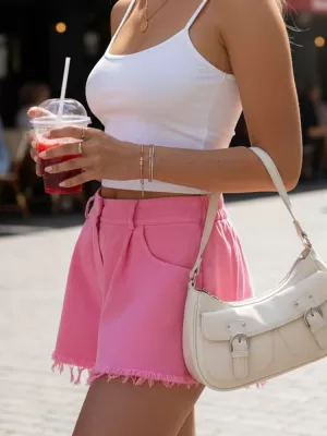 Damen-Shorts DSTREET SY0535 ROSA