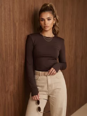 Damen-T-Shirt DSTREET RY2939 BRAUN