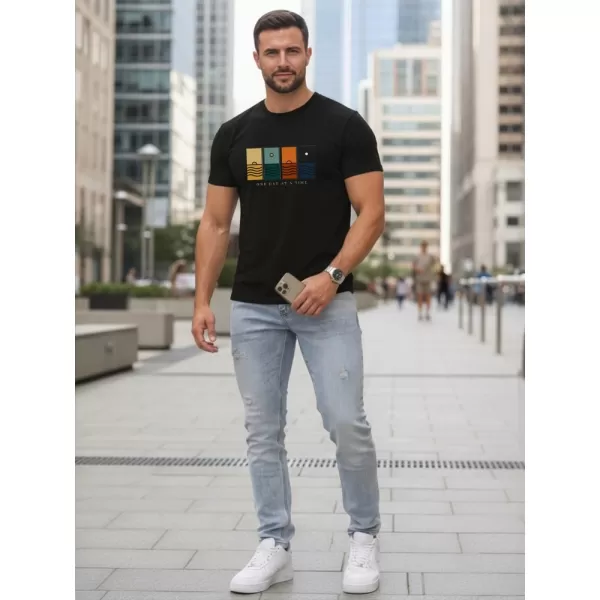  Herren-T-Shirt DSTREET NX5103R-BK SCHWARZ 