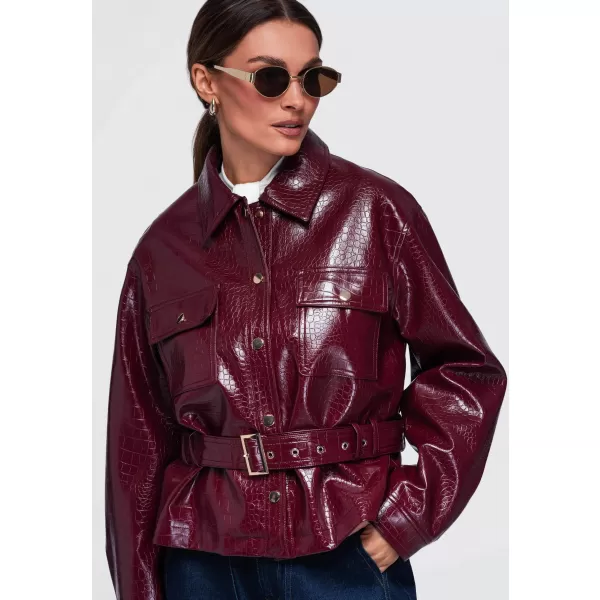  Damenjacke OMBRE OW-JAFL-0141 BURGUND 