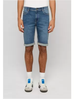 Herrenshorts URBAN CLASSICS TB8457 MITTELTIEFBLAU GEWASCHEN