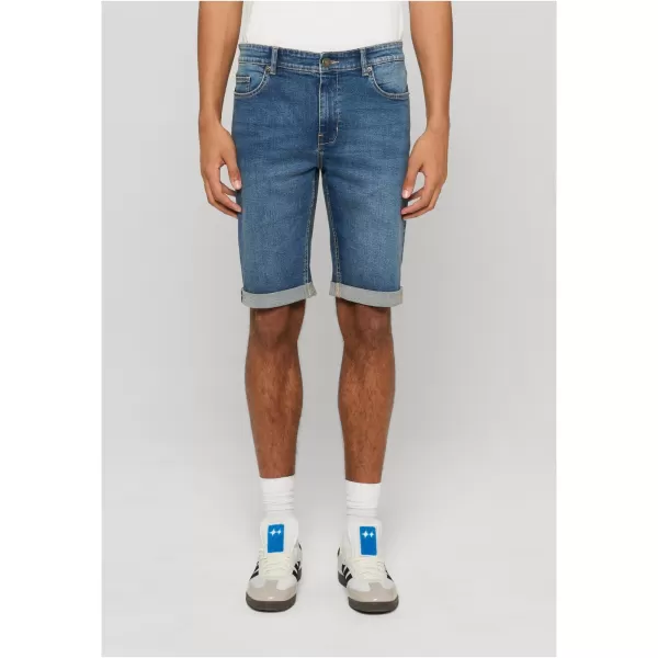  Herrenshorts URBAN CLASSICS TB8457 MITTELTIEFBLAU GEWASCHEN 