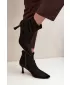 Damen-Stiefeletten BOTO 7107 SCHWARZ MATT