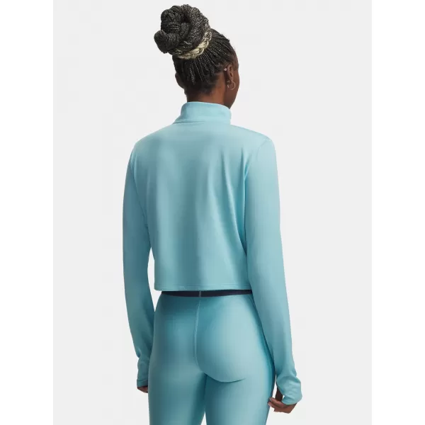  Damen-T-Shirt UNDER ARMOUR TECH BRANDED 1/2 ZIP 6009988-425 BLAU 