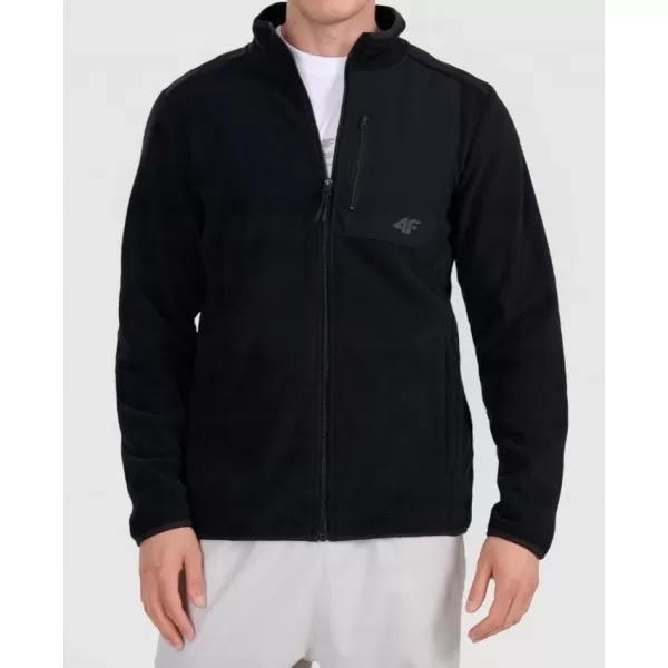  Fleece-Sweatshirt für Herren 4F WAW25TFLEM417 TIEFSCHWARZ 