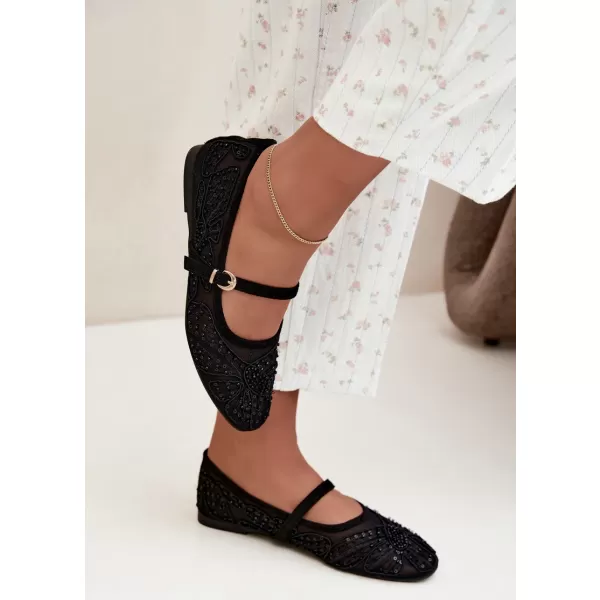  Ballerinas für Damen BOTO CH951 SCHWARZ 