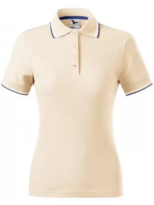 Damen-T-Shirt mit Kragen MALFINI FOCUS 233 MANDEL