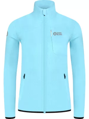 Leichtes Fleece-Sweatshirt für Damen NORDBLANC MAPLE NBSFL8374 HELLBLAU