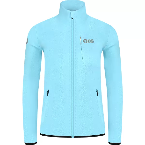  Leichtes Fleece-Sweatshirt für Damen NORDBLANC MAPLE NBSFL8374 HELLBLAU 