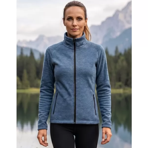  Damen-Sweatshirt aus Microfleece MALFINI FACTOR 853 DUNKLE DENIM-HIGHLIGHTS 