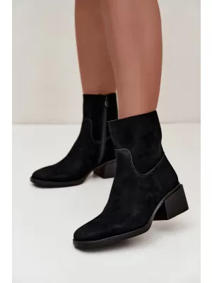 Damen-Stiefeletten BOTO 9624 SCHWARZ