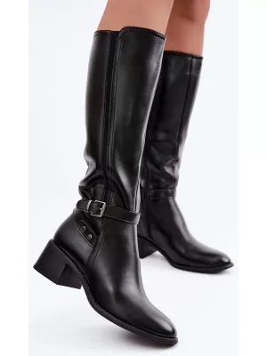 Damenstiefel SERGIO LEONE KZ-07 SCHWARZ