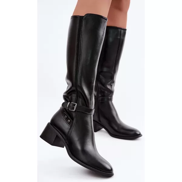  Damenstiefel SERGIO LEONE KZ-07 SCHWARZ 