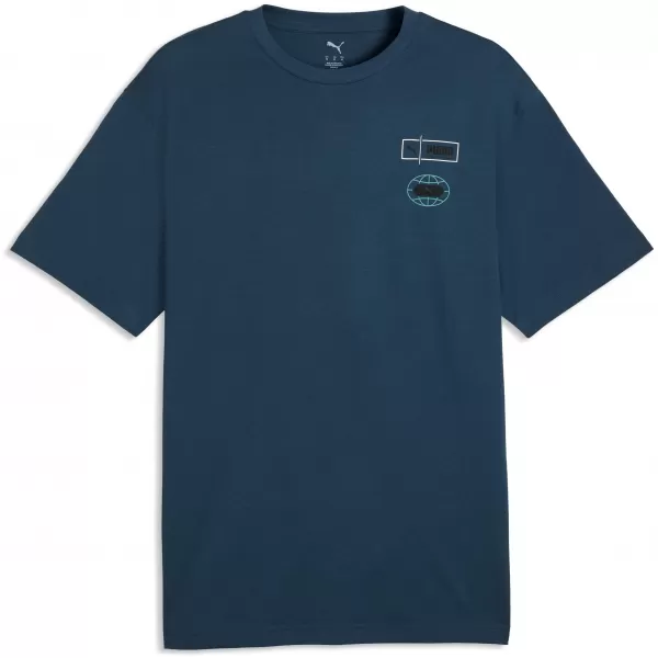  Herren-T-Shirt PUMA GRAPHICS RELAXED STACKED TEE 69436836 MITTERNACHTSBENZIN 