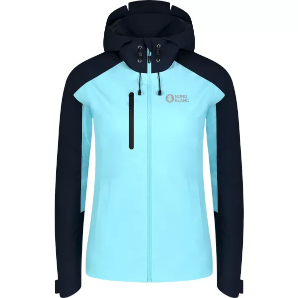  Wasserdichte Damenjacke NORDBLANC HEYDAY NBSJL8316 HELLBLAU 
