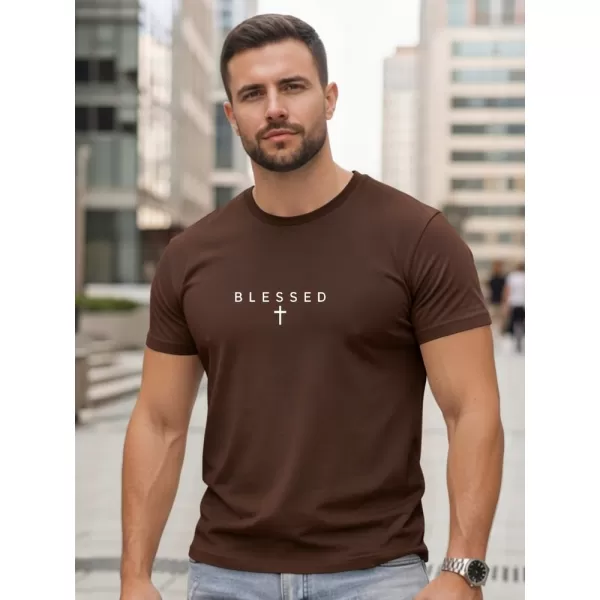  Herren-T-Shirt DSTREET NX5124R-CH BRAUN 