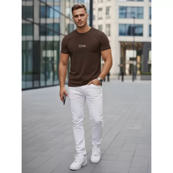  Herren-T-Shirt DSTREET NX5125R-CH BRAUN 