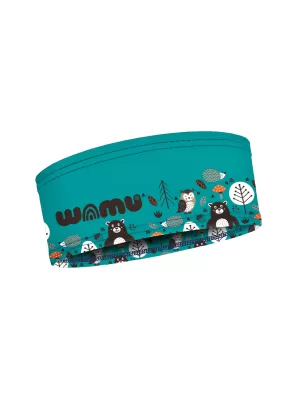 Sport-Stirnband für Kinder WAMU MEDVĚDI TÜRKIS