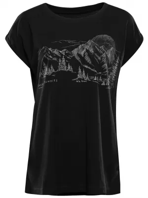 Outdoor-Shirt für Damen ALPINE PRO NOGERA 2 SCHWARZE VARIANTE PA