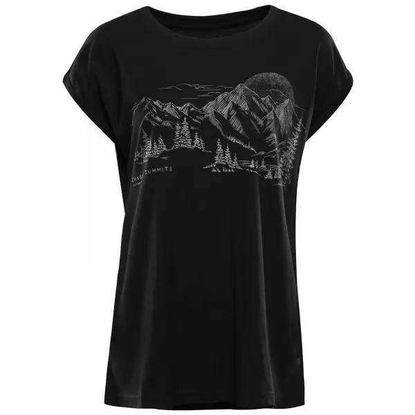  Outdoor-Shirt für Damen ALPINE PRO NOGERA 2 SCHWARZE VARIANTE PA 