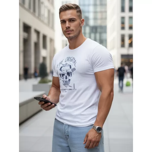  Herren-T-Shirt DSTREET RX5379 WEIß 