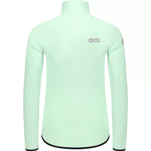  Leichtes Fleece-Sweatshirt für Damen NORDBLANC MAPLE NBSFL8374 MINTGRÜN 