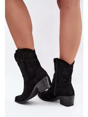 Damen-Stiefeletten BOTO 6508 SCHWARZ