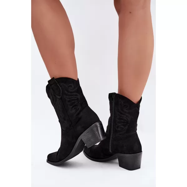  Damen-Stiefeletten BOTO 6508 SCHWARZ 