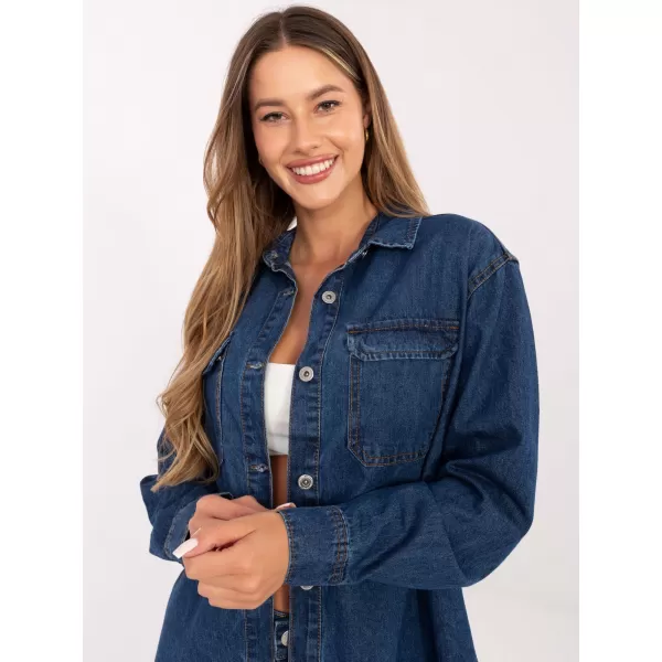  Damenhemd SUBLEVEL D80026BI11280M314 DUNKELBLAU 
