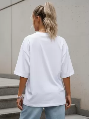 Damen-T-Shirt DSTREET NX9001RY-WH-O WEIß